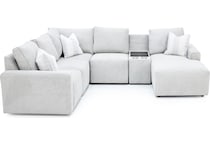 flxd grey sta fab sectional pieces zpkg  