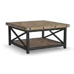 flxd light brown   exposed bolt heads cocktail table crp  