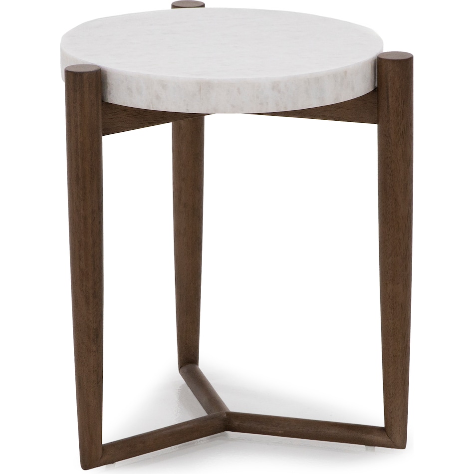 flxd medium brown oak chairside table vrn  