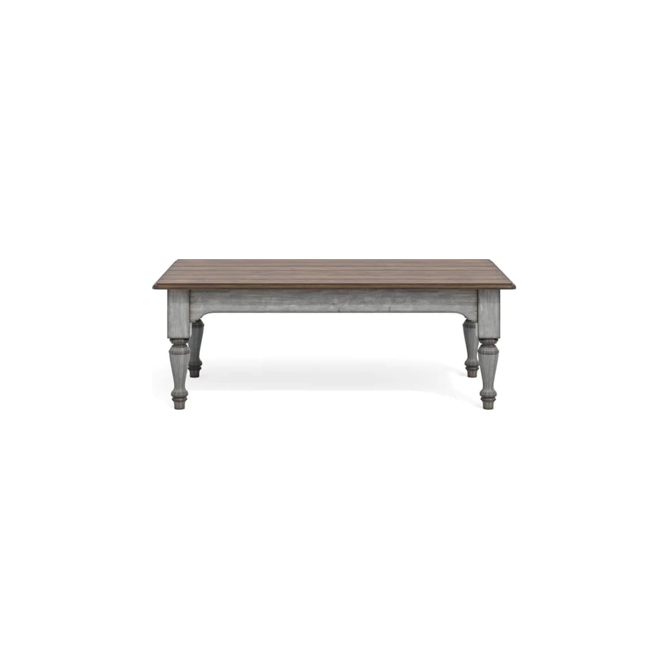 flxd medium brown tops graywash ba   gunmetal finish cocktail table plm  