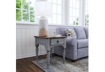 flxd medium brown tops graywash ba   gunmetal finish end table plm  