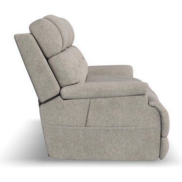 Flexsteel Zofa Fully Loaded Sleep Reclining Sofa With Drop Down Table, Heat And Massage
