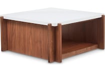 flxd warm walnut faux co cocktail table lnc  