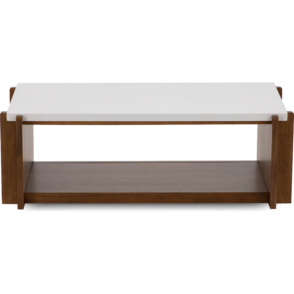 flxd warm walnut faux co cocktail table lnc  