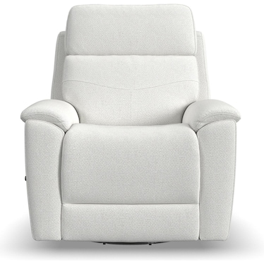 Flexsteel Perfect Match Refined Swivel Glider Recliner in Pearl