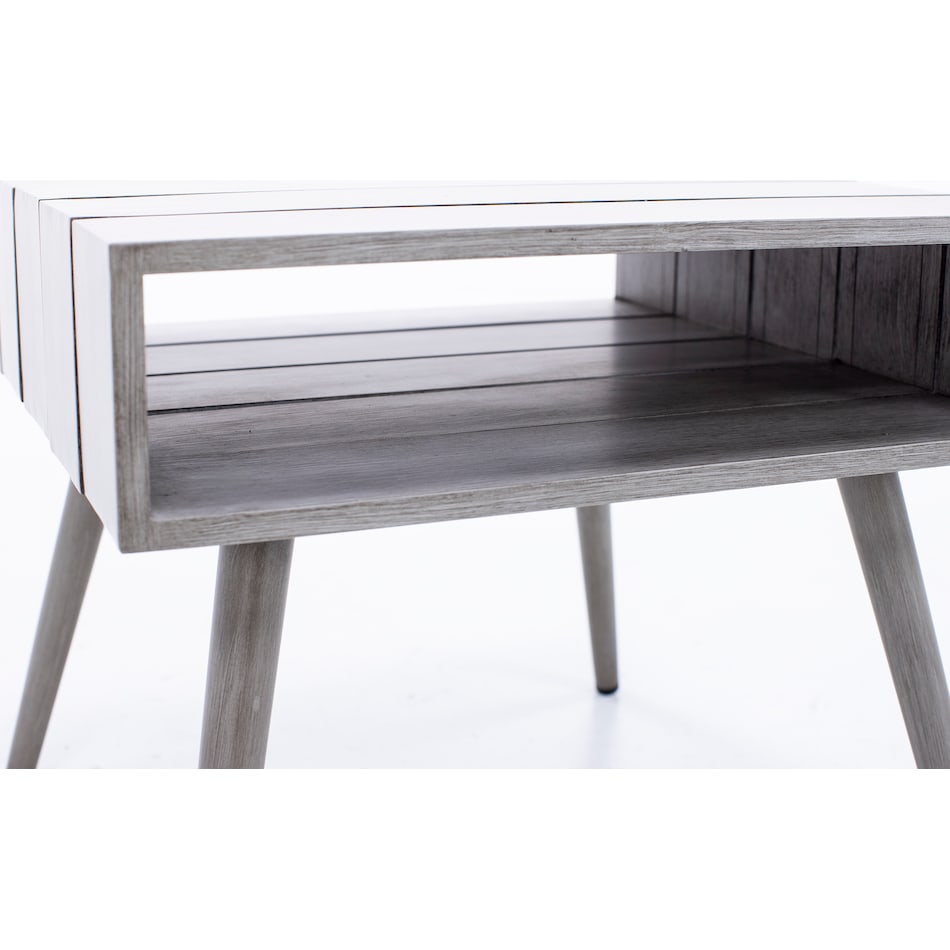 foremost worldwide co ltd grey end table   