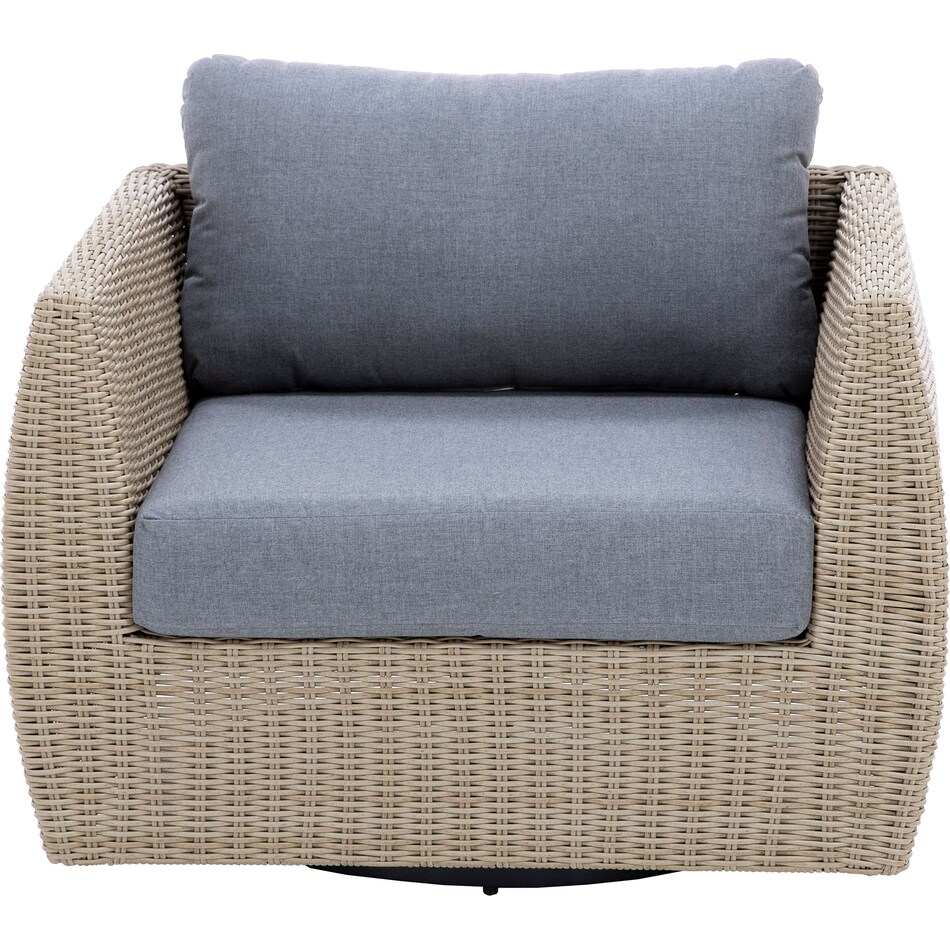 foremost worldwide co ltd wicker h   sunbrella cast slate  swivel   