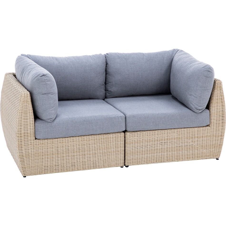 fori wicker h   sunbrella cast slate   to  inches   
