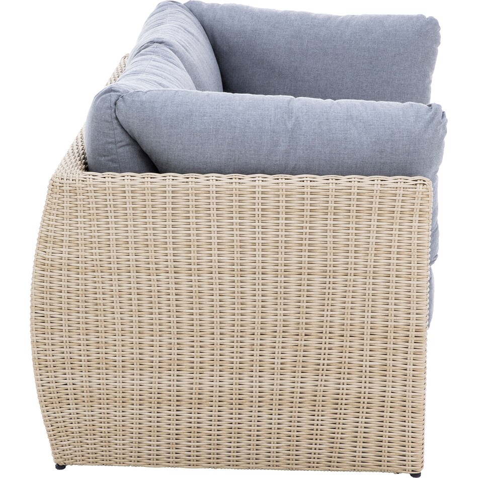 fori wicker h   sunbrella cast slate   to  inches   