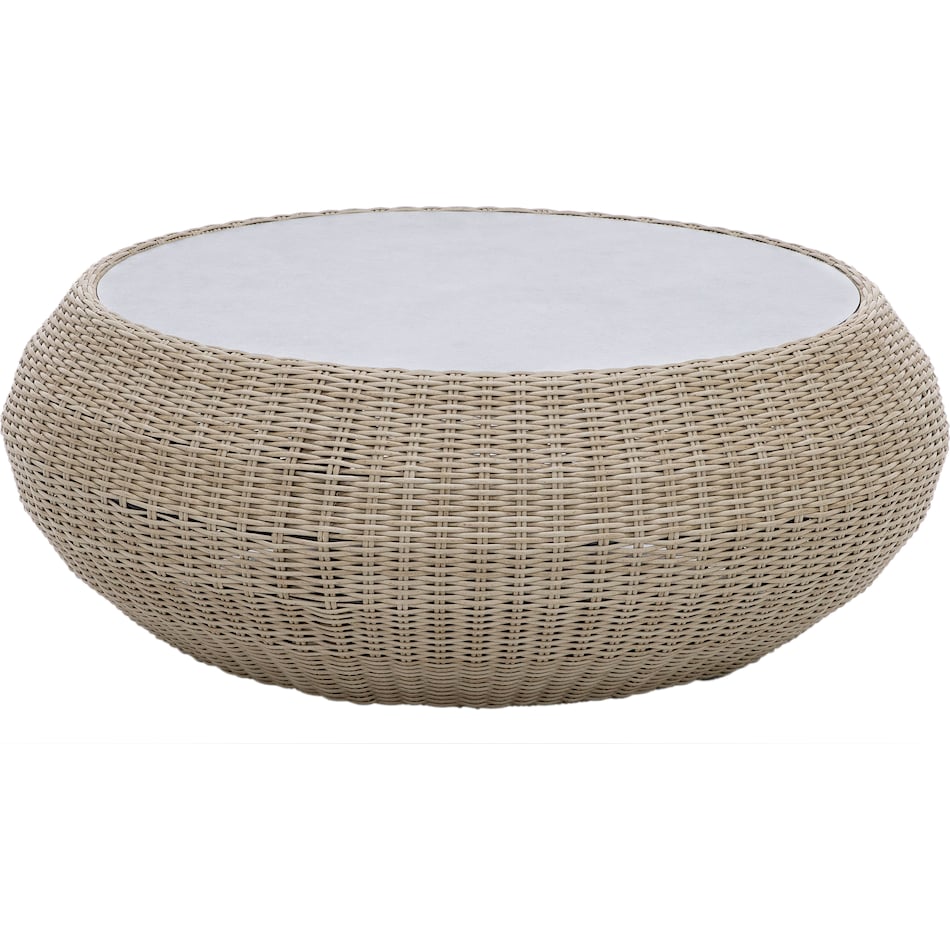 fori wicker h  top dove coffee table   