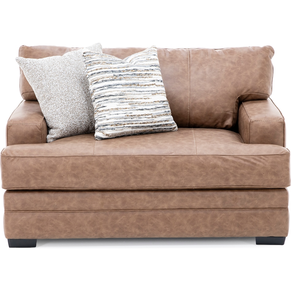 franklin corporation brown chair and a half z  