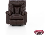 franklin corporation brown recliner  image   
