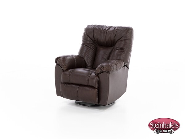 franklin corporation brown recliner  image   