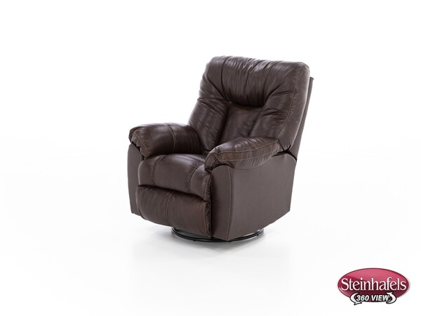 franklin corporation brown recliner  image   