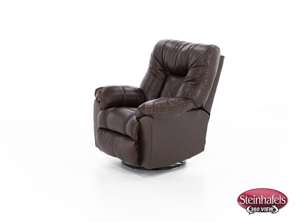 franklin corporation brown recliner  image   