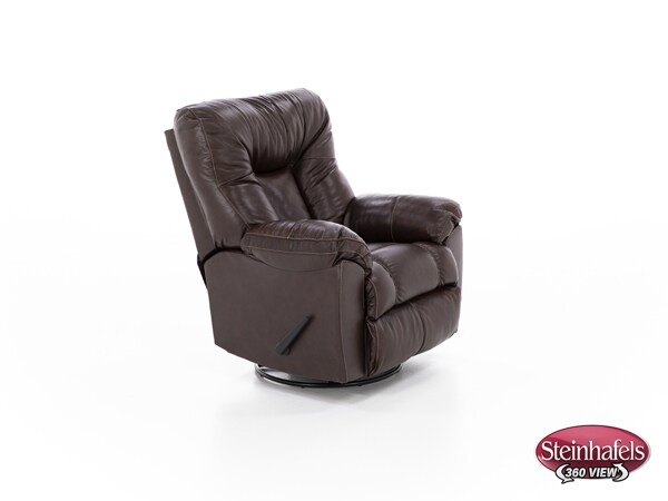 franklin corporation brown recliner  image   