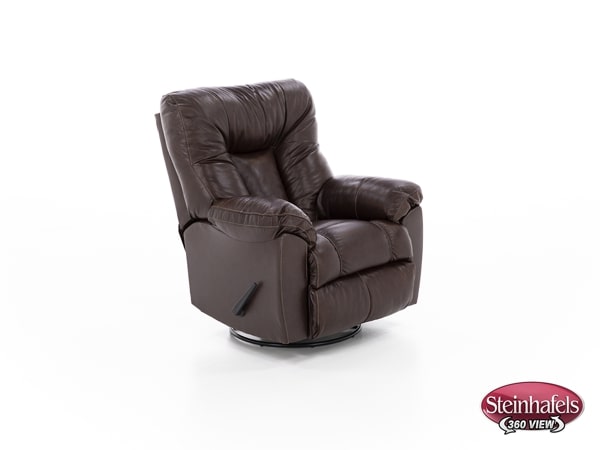 franklin corporation brown recliner  image   