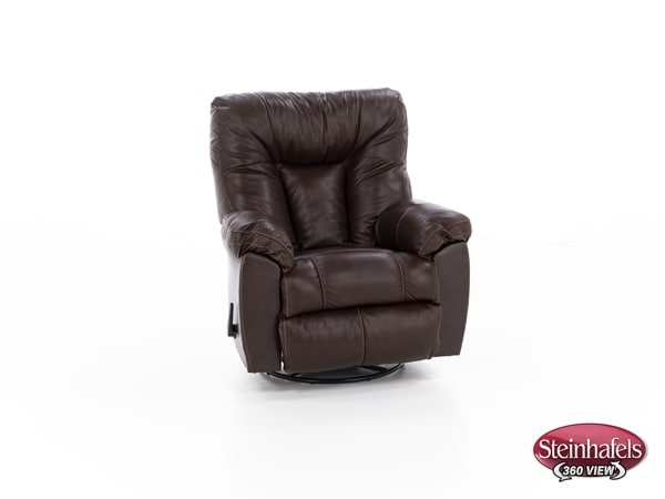 franklin corporation brown recliner  image   