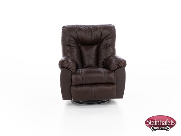 franklin corporation brown recliner  image   