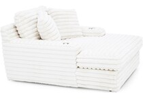 franklin corporation cream chaise   stand alone   