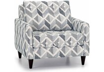 franklin corporation grey accent chair   