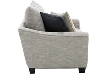 franklin corporation grey chair and a half   