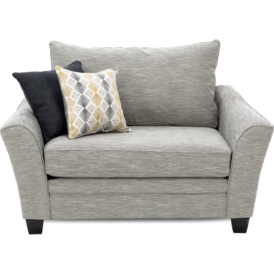 franklin corporation grey chair and a half   