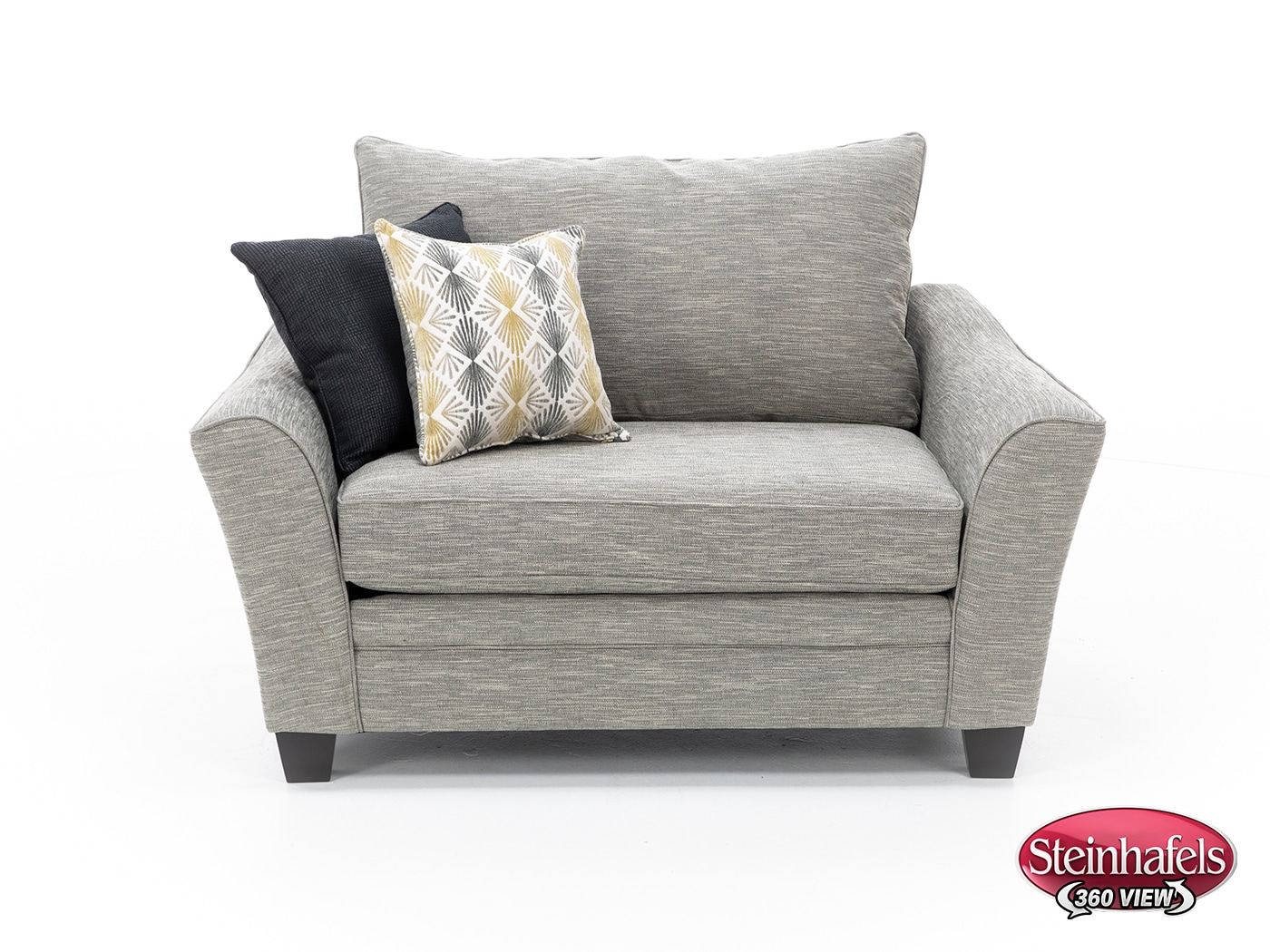 franklin corporation grey chair and a half  image   