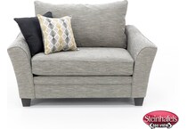 franklin corporation grey chair and a half  image   