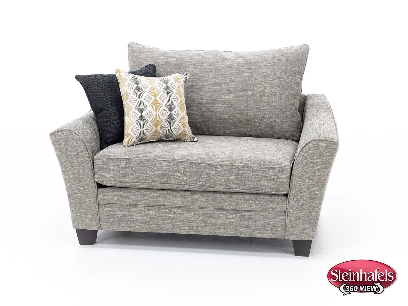 franklin corporation grey chair and a half  image   