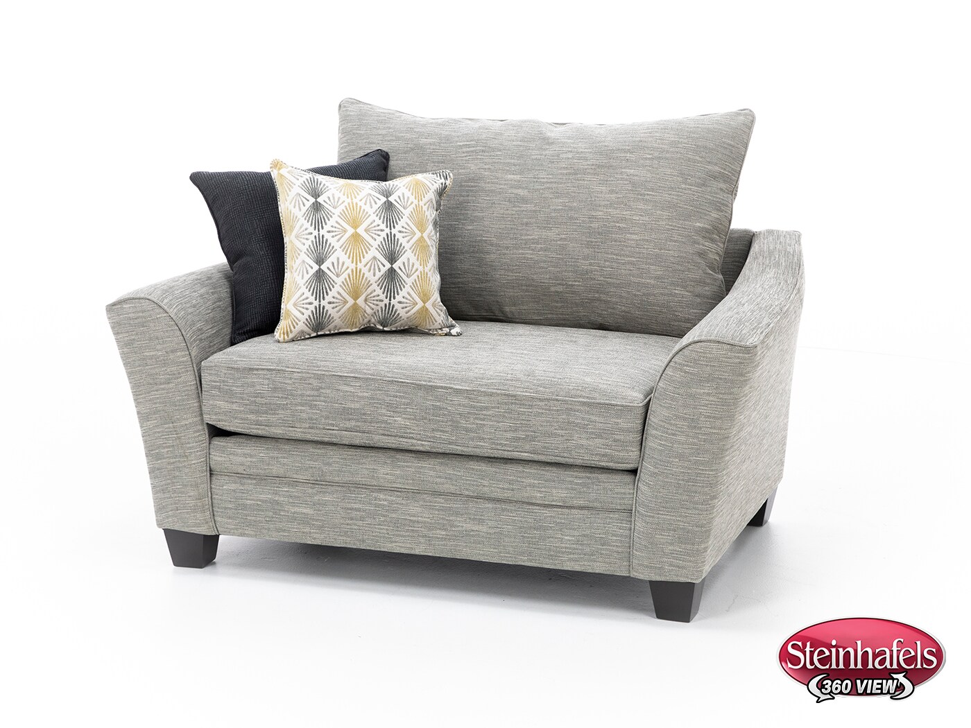 franklin corporation grey chair and a half  image   