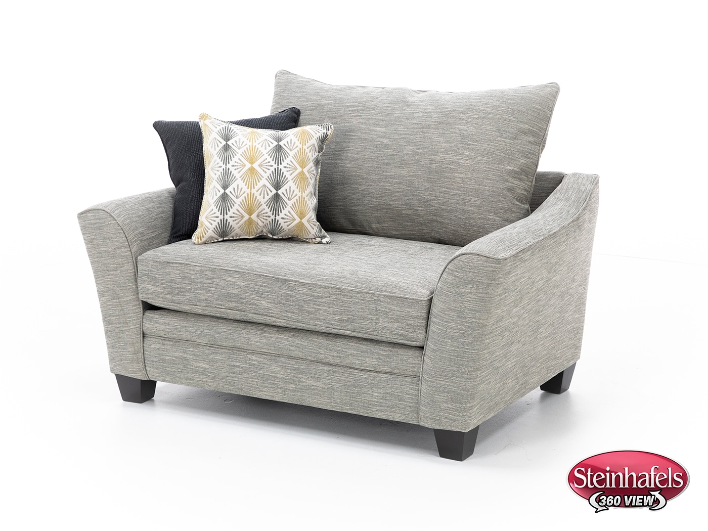 franklin corporation grey chair and a half  image   