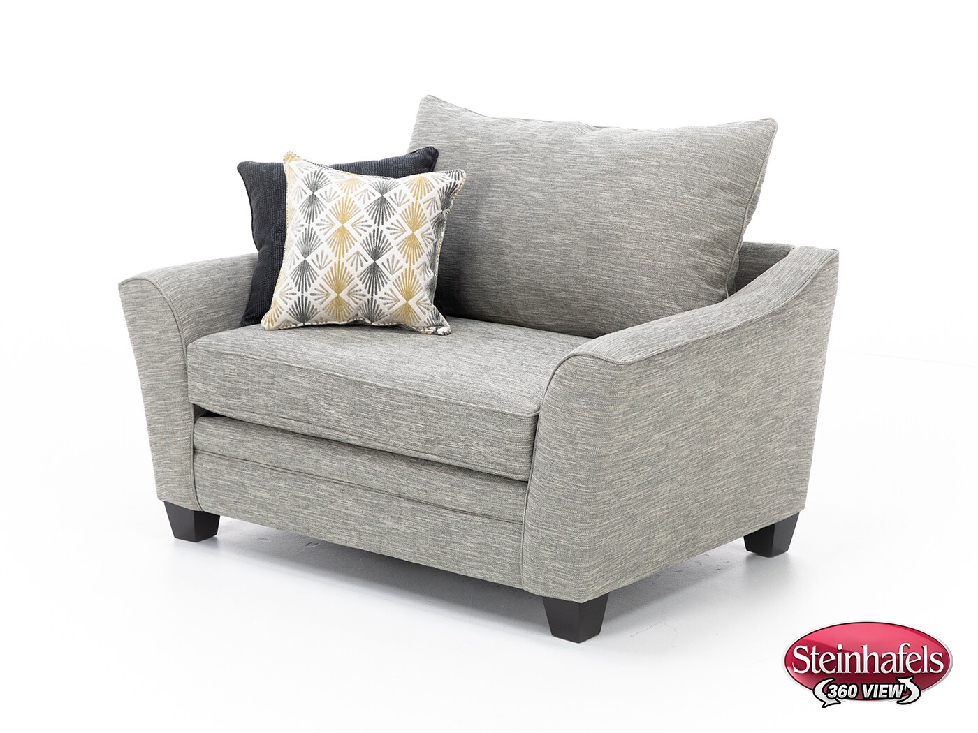 franklin corporation grey chair and a half  image   