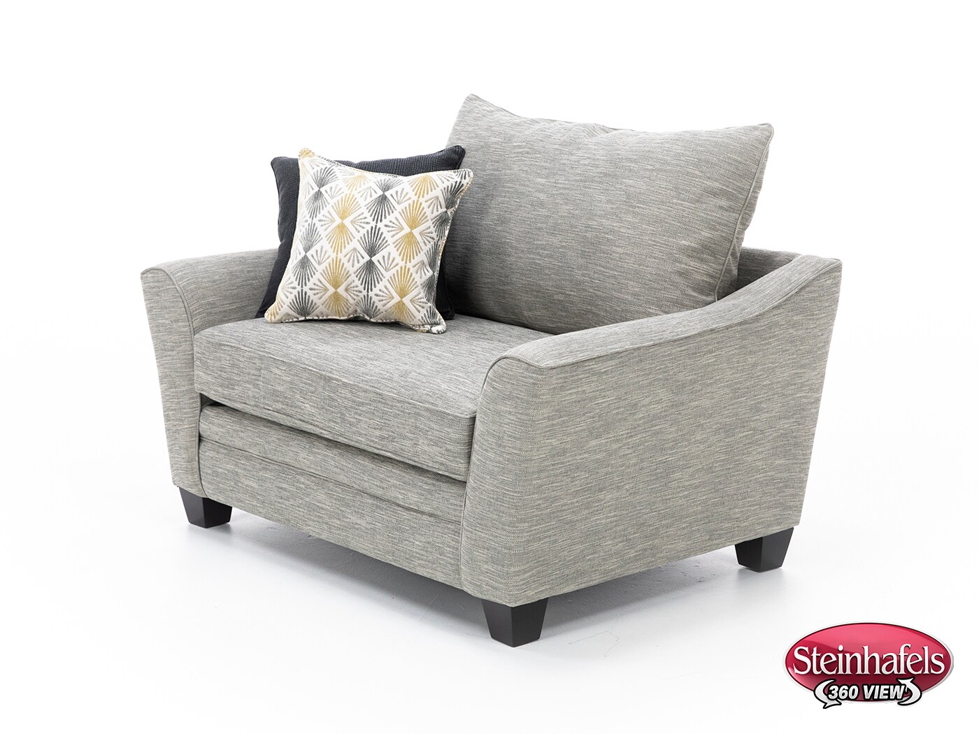 franklin corporation grey chair and a half  image   