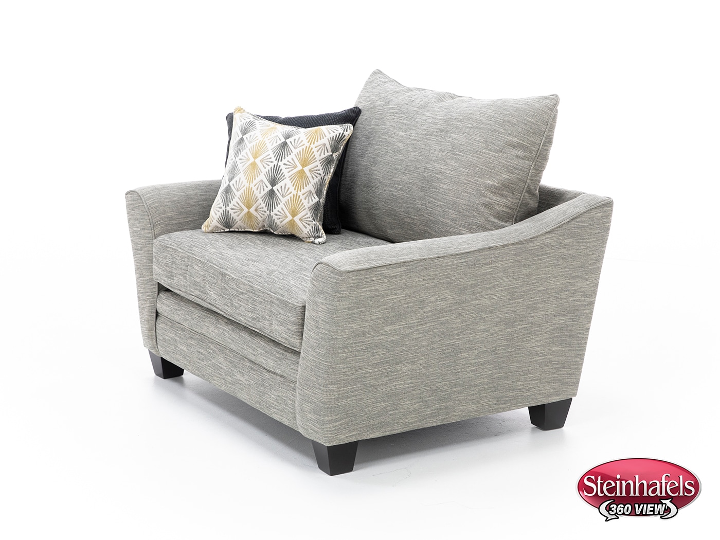 franklin corporation grey chair and a half  image   