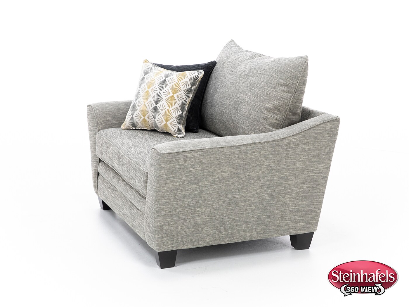franklin corporation grey chair and a half  image   
