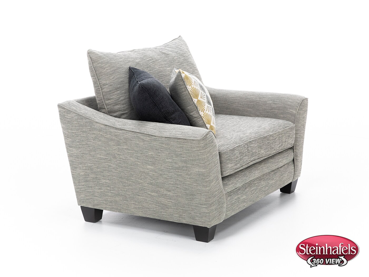 franklin corporation grey chair and a half  image   