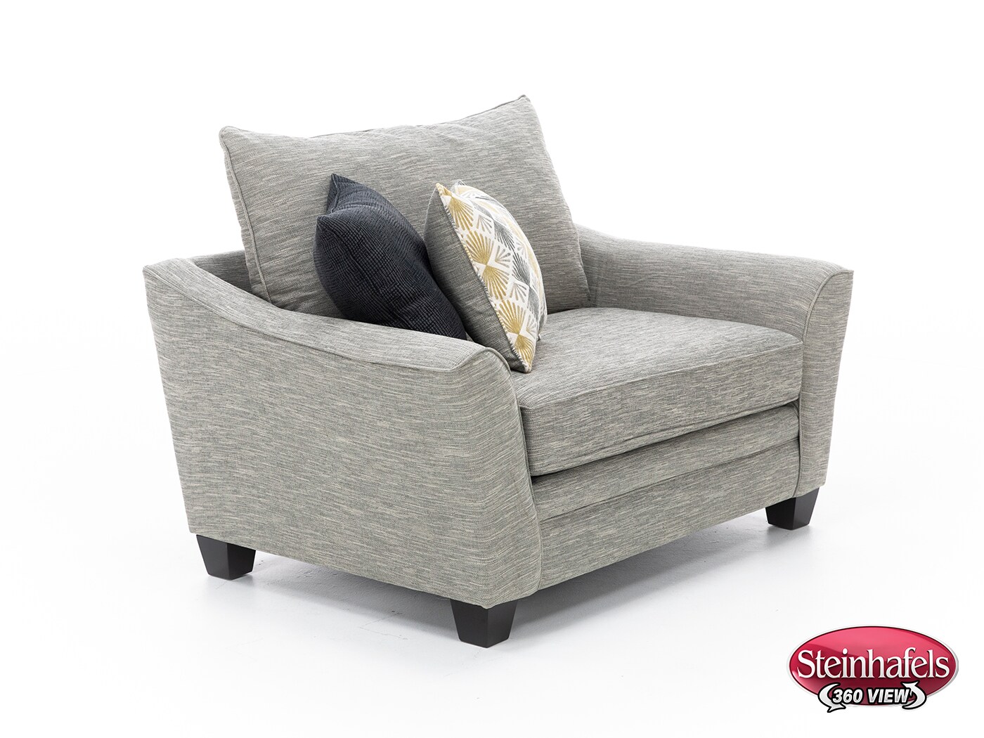 franklin corporation grey chair and a half  image   