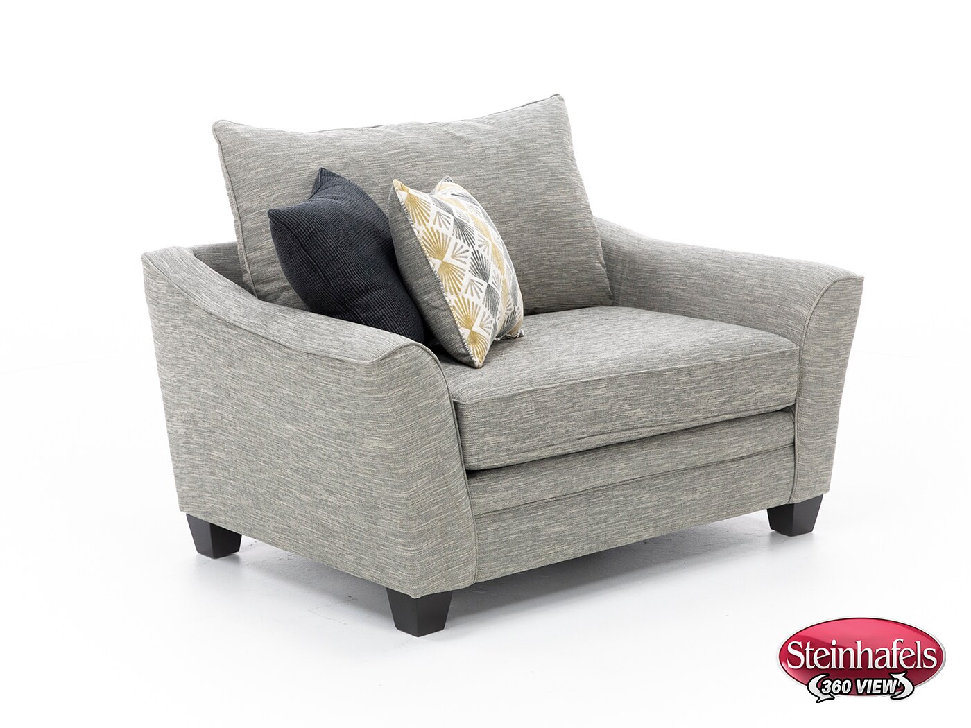 franklin corporation grey chair and a half  image   