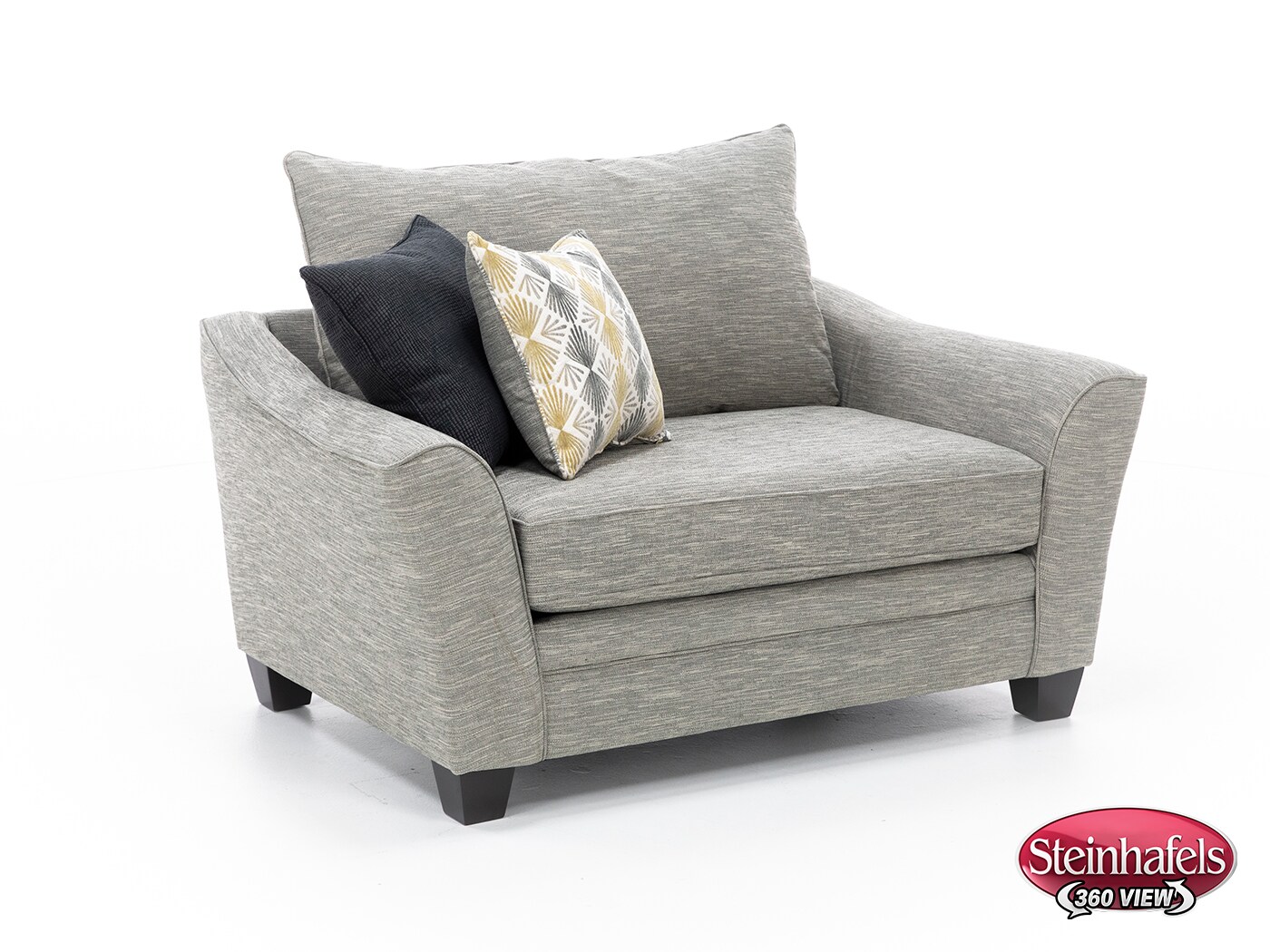 franklin corporation grey chair and a half  image   