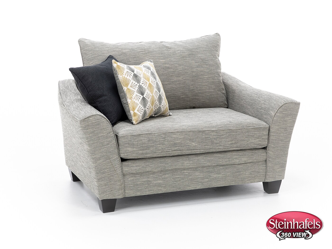 franklin corporation grey chair and a half  image   