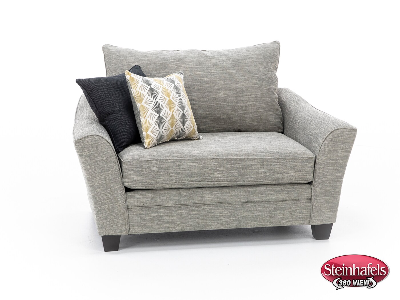 franklin corporation grey chair and a half  image   