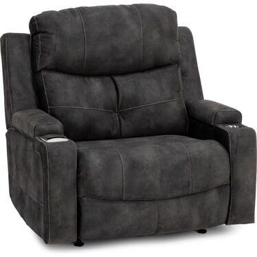 Beau Wide Power Recliner With Cupholders, Storage And Wireless Charging