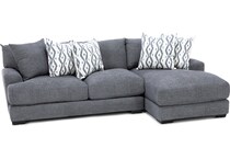 franklin corporation grey sta fab sectional pieces pkg  