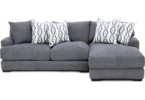 franklin corporation grey sta fab sectional pieces pkg  