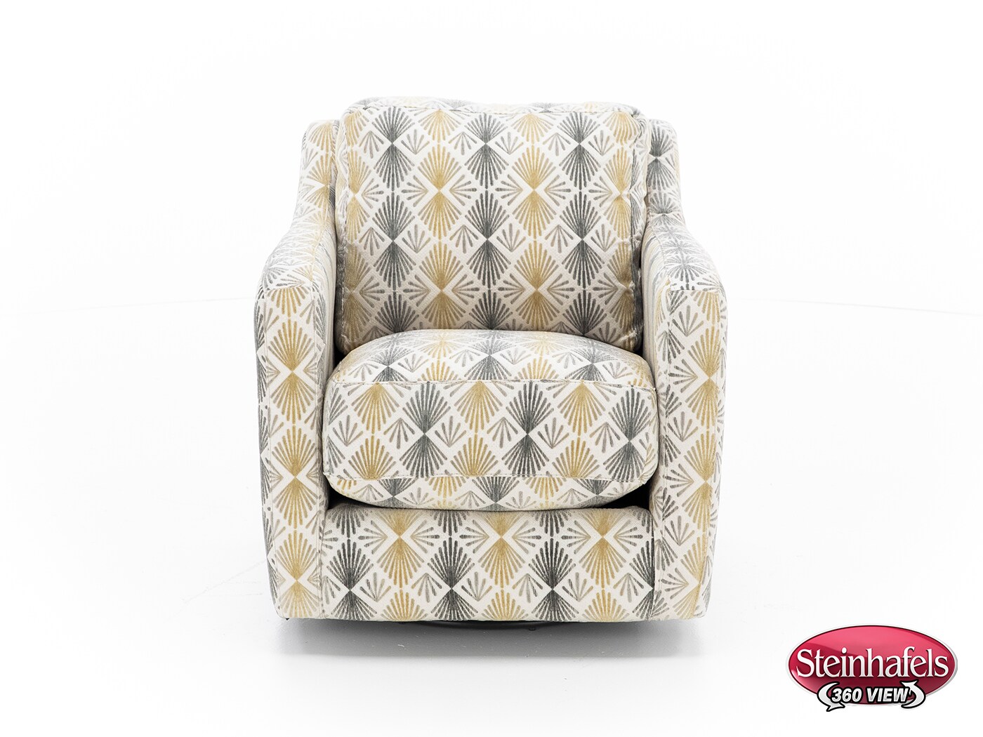 franklin corporation grey swivel chair  image   