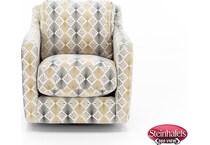 franklin corporation grey swivel chair  image   