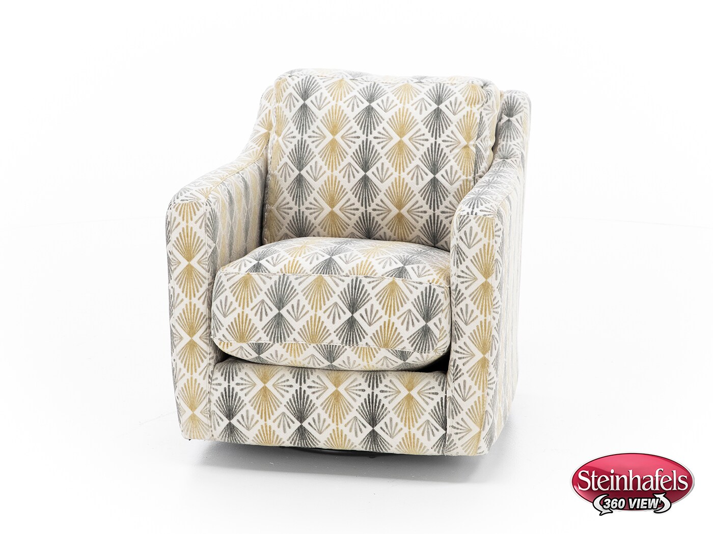 franklin corporation grey swivel chair  image   