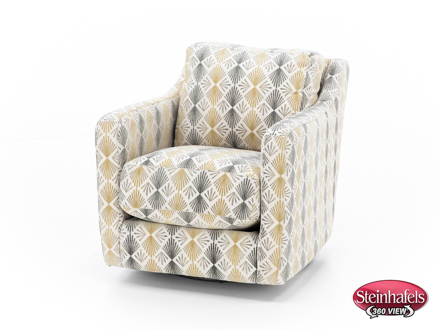 franklin corporation grey swivel chair  image   
