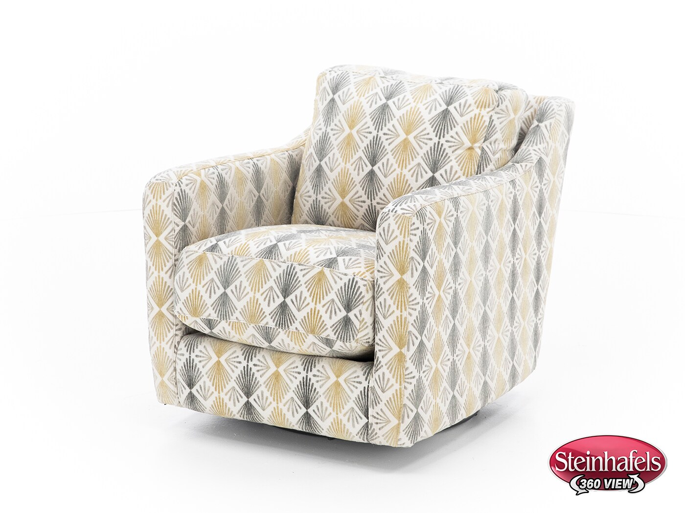 franklin corporation grey swivel chair  image   